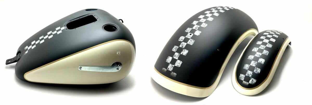 Una Harley-Davidson unica, dove stile vintage e personalità custom si incontrano in pieno stile Shock Design.